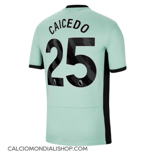 Maglie da calcio Chelsea Moises Caicedo #25 Terza Maglia 2023-24 Manica Corta